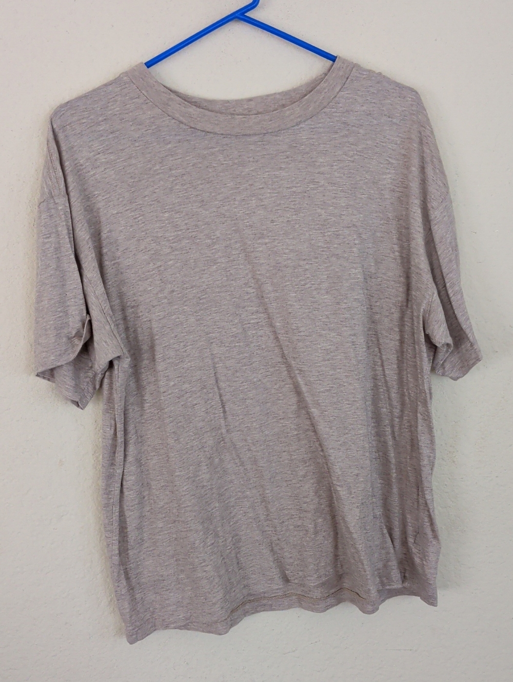 John Elliott Size 3 Oatmeal Heather Cotton Cashmere Blend  Cropped T Shirt